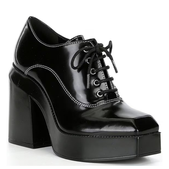 GB City-Girl Oxford Platform Pumps - Picture 1 of 1